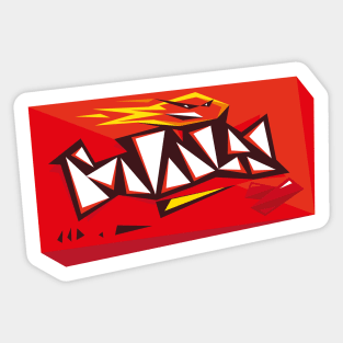 Item H25 of 30 (Hot Tamales Abstract Study) Sticker